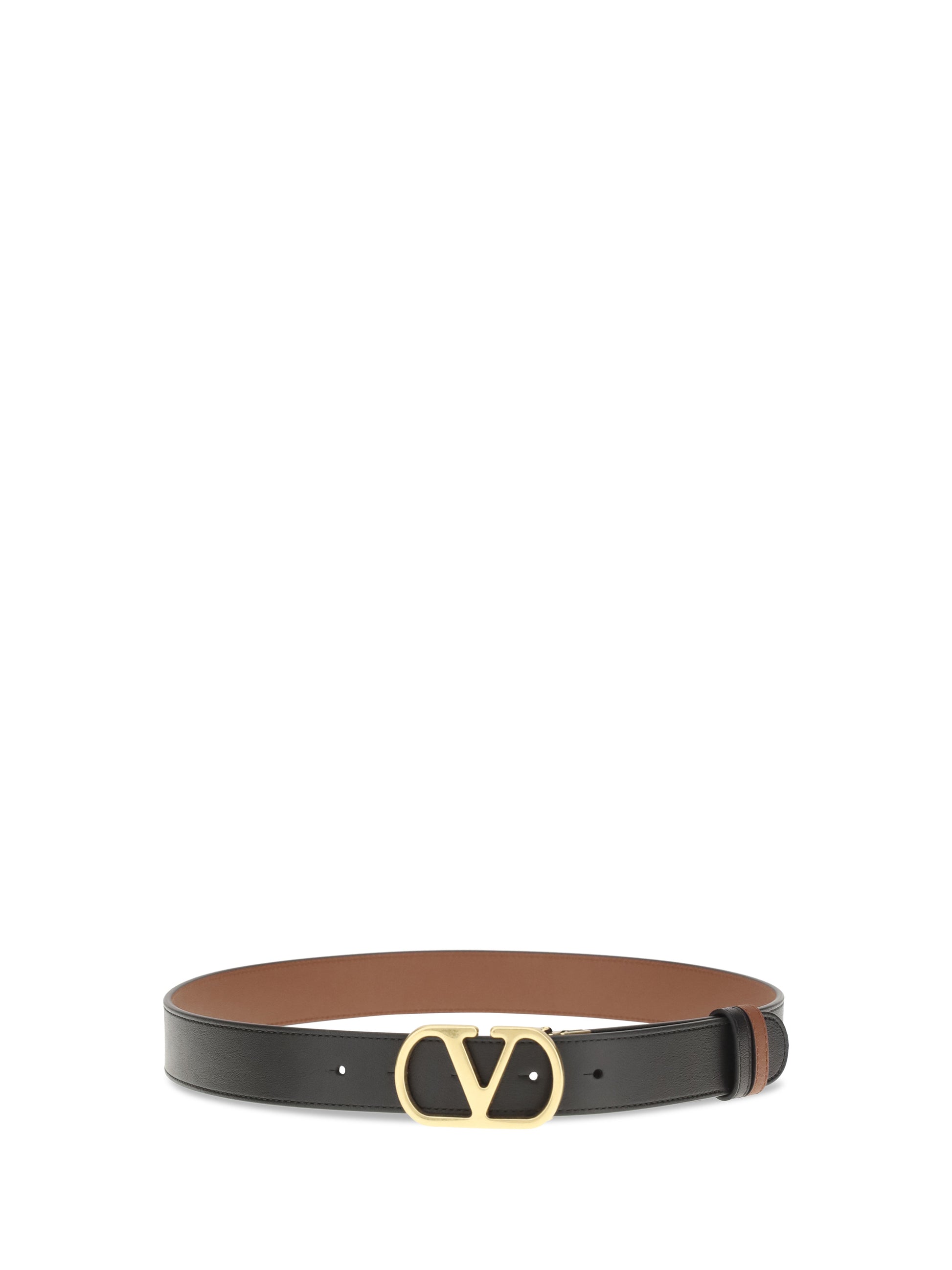 Valentino Garavani Women Reversible Leather Belt With The Vlogo Signature VALENTINO GARAVANI