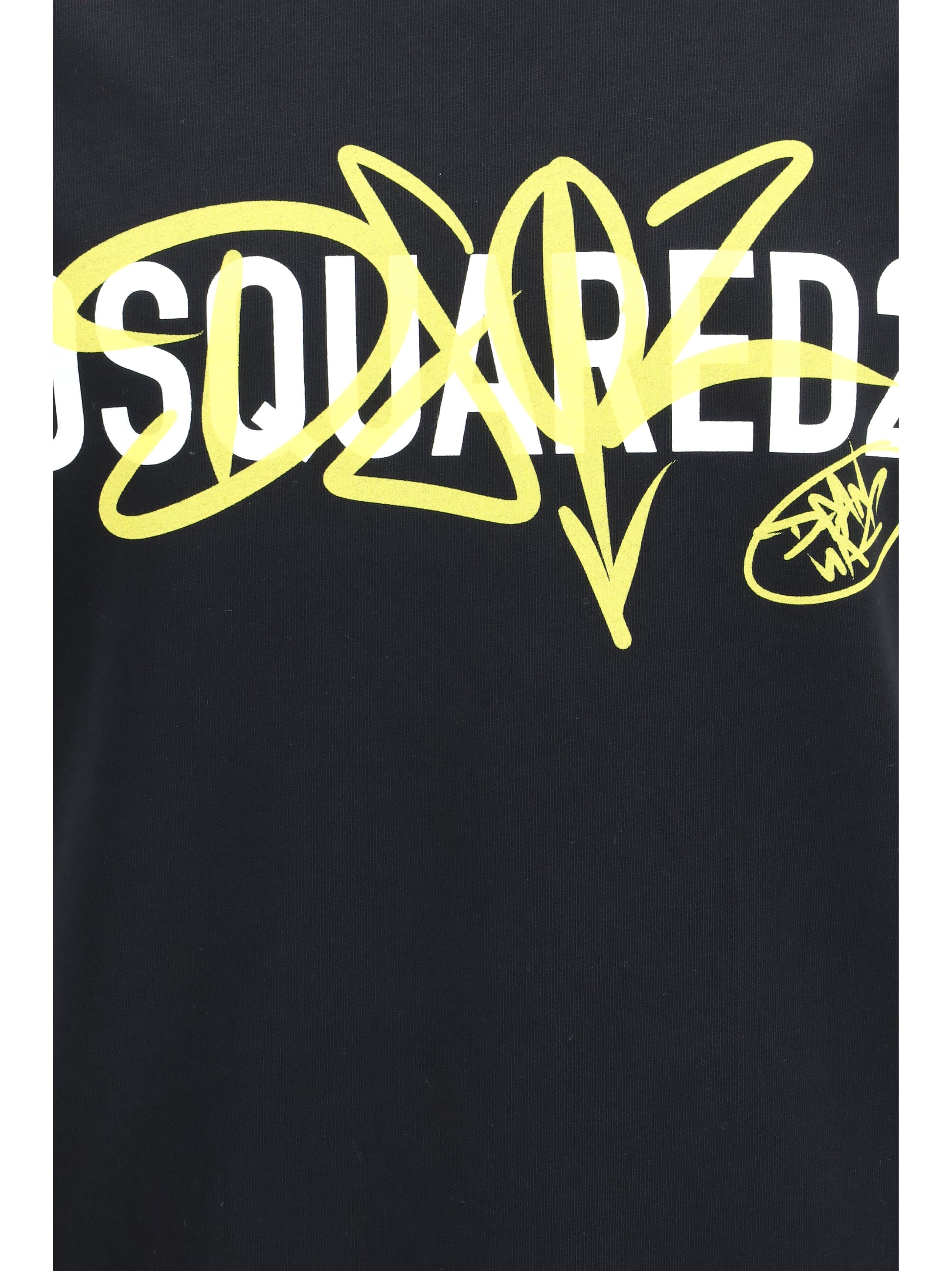 Dsquared2 Men Cotton Printed T-Shirt DSQUARED2