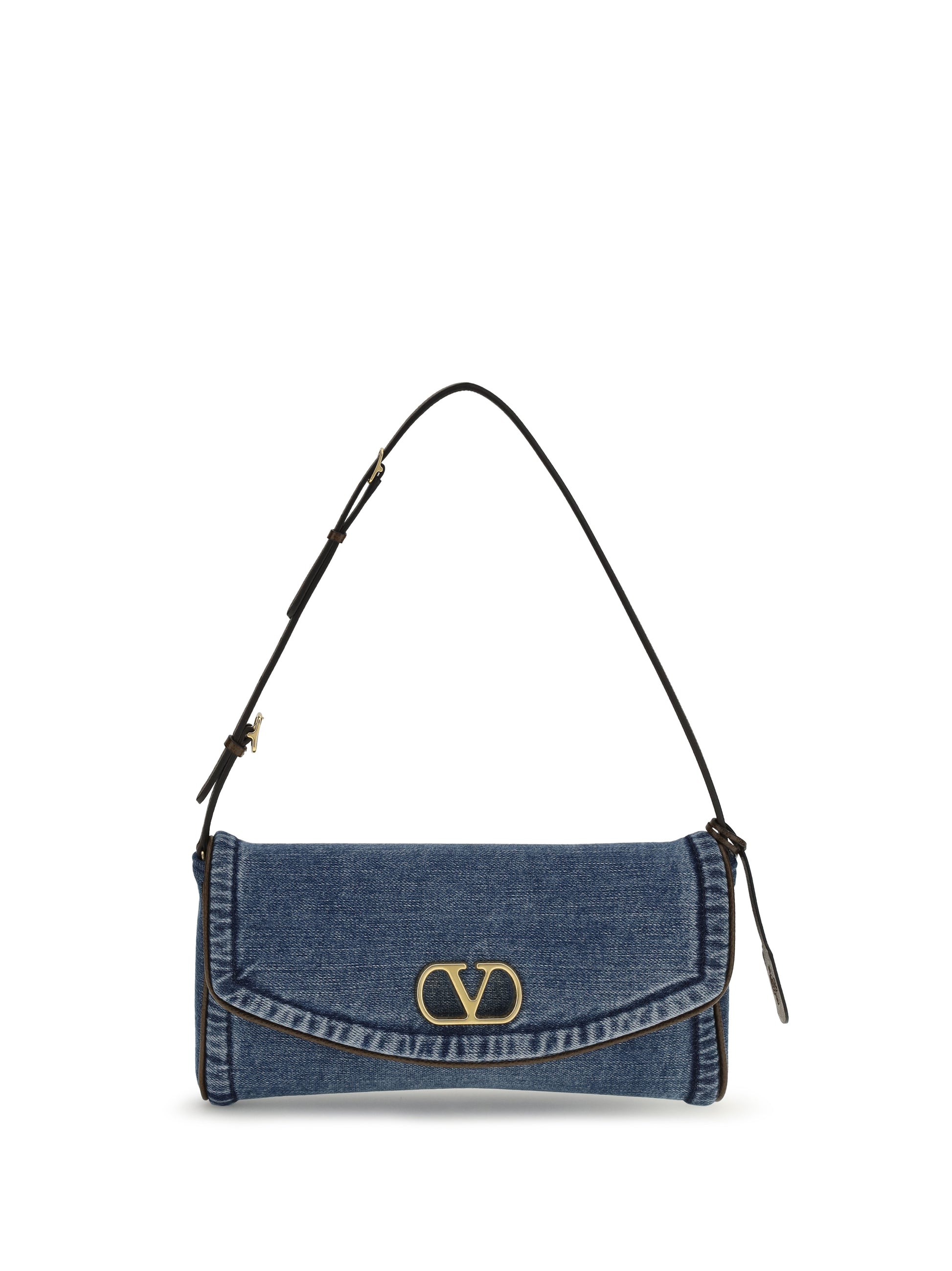 Valentino Garavani Women Devain Small Shoulder Bag In Denim VALENTINO GARAVANI