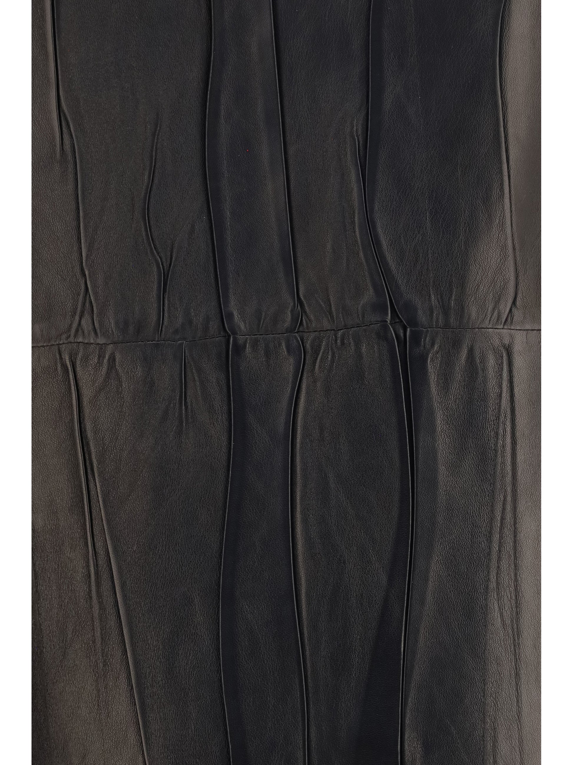 Ermanno Scervino Women Midi Leather Skirt ERMANO SCERVINO