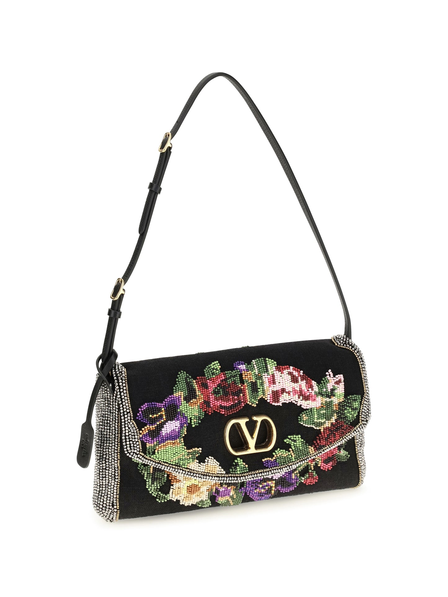 Valentino Garavani Women Small Embroidered Devain Shoulder Bag VALENTINO GARAVANI