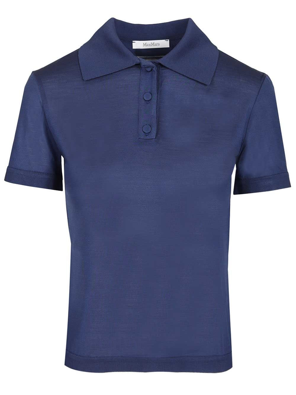 Max Mara Women Silk Jersey Polo Shirt MAX MARA