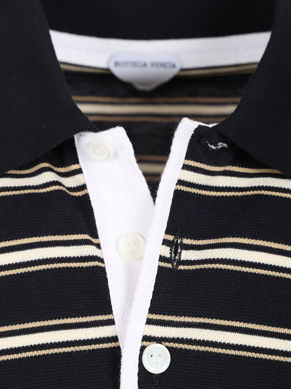 Bottega Veneta Men Striped Polo Shirt BOTTEGA VENETA