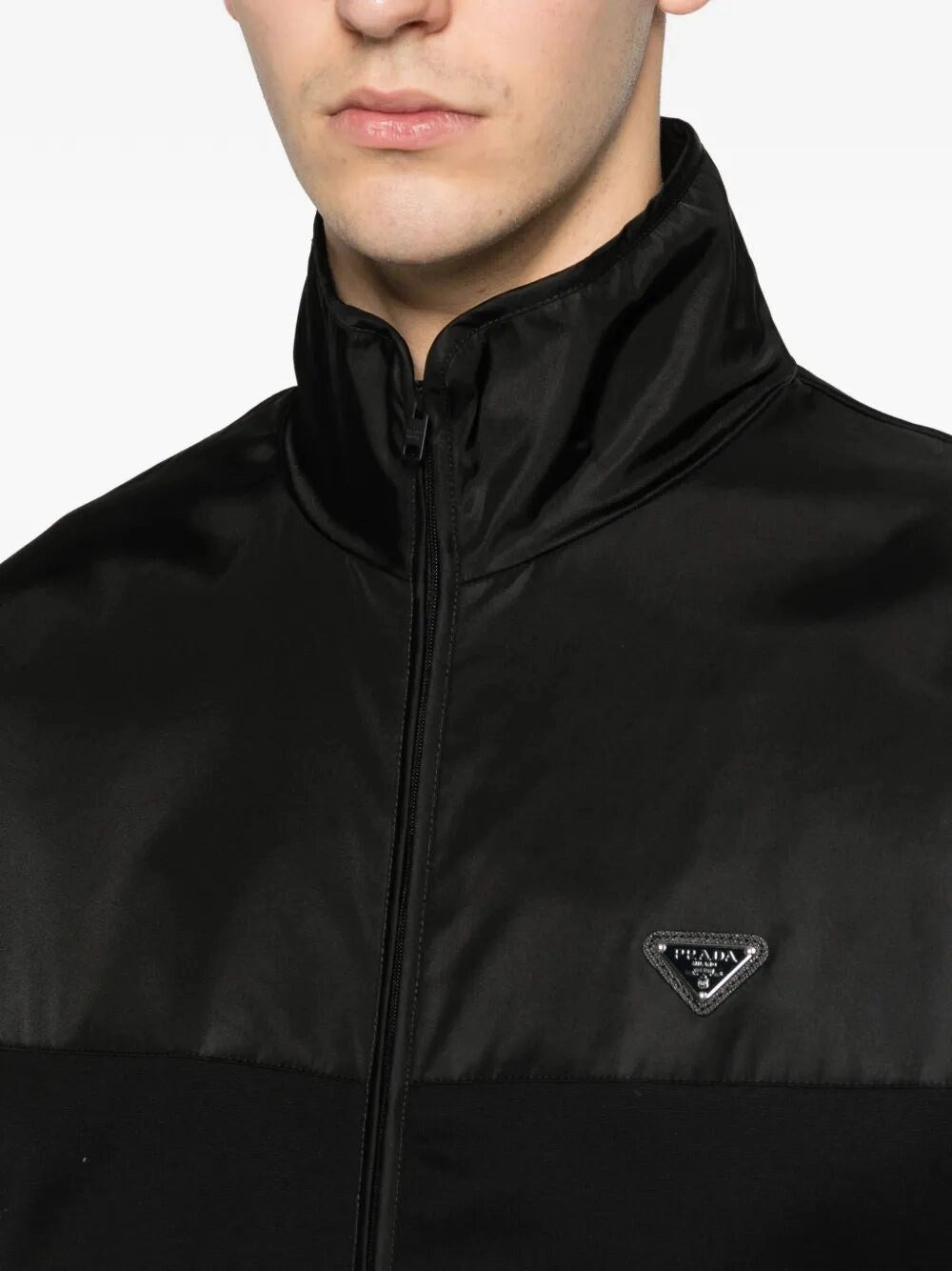 Prada Men Cotton And Re-Nylon Jacket PRADA