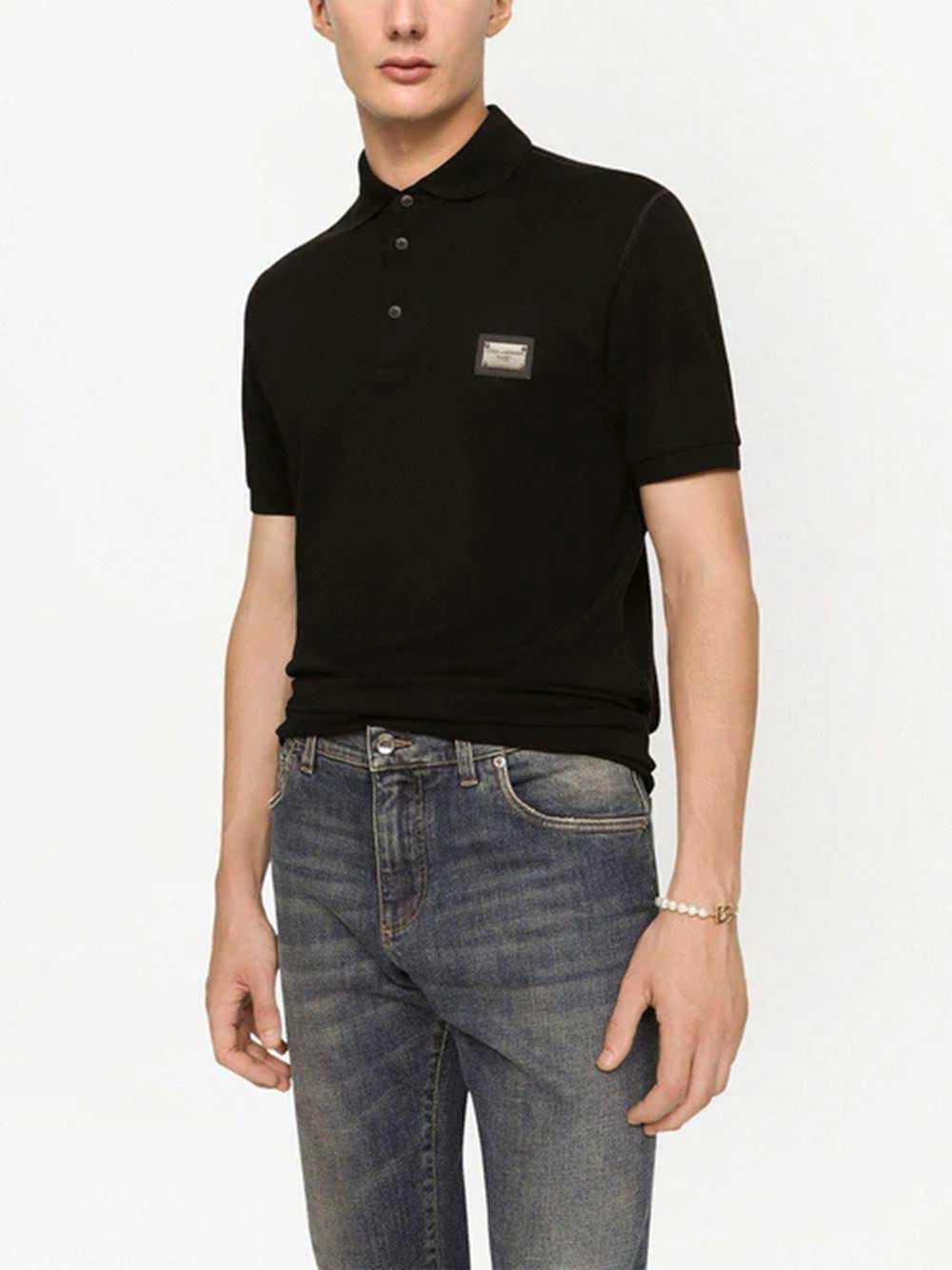 Dolce & Gabbana Men Polo Shirt With Appliqué DOLCE & GABBANA