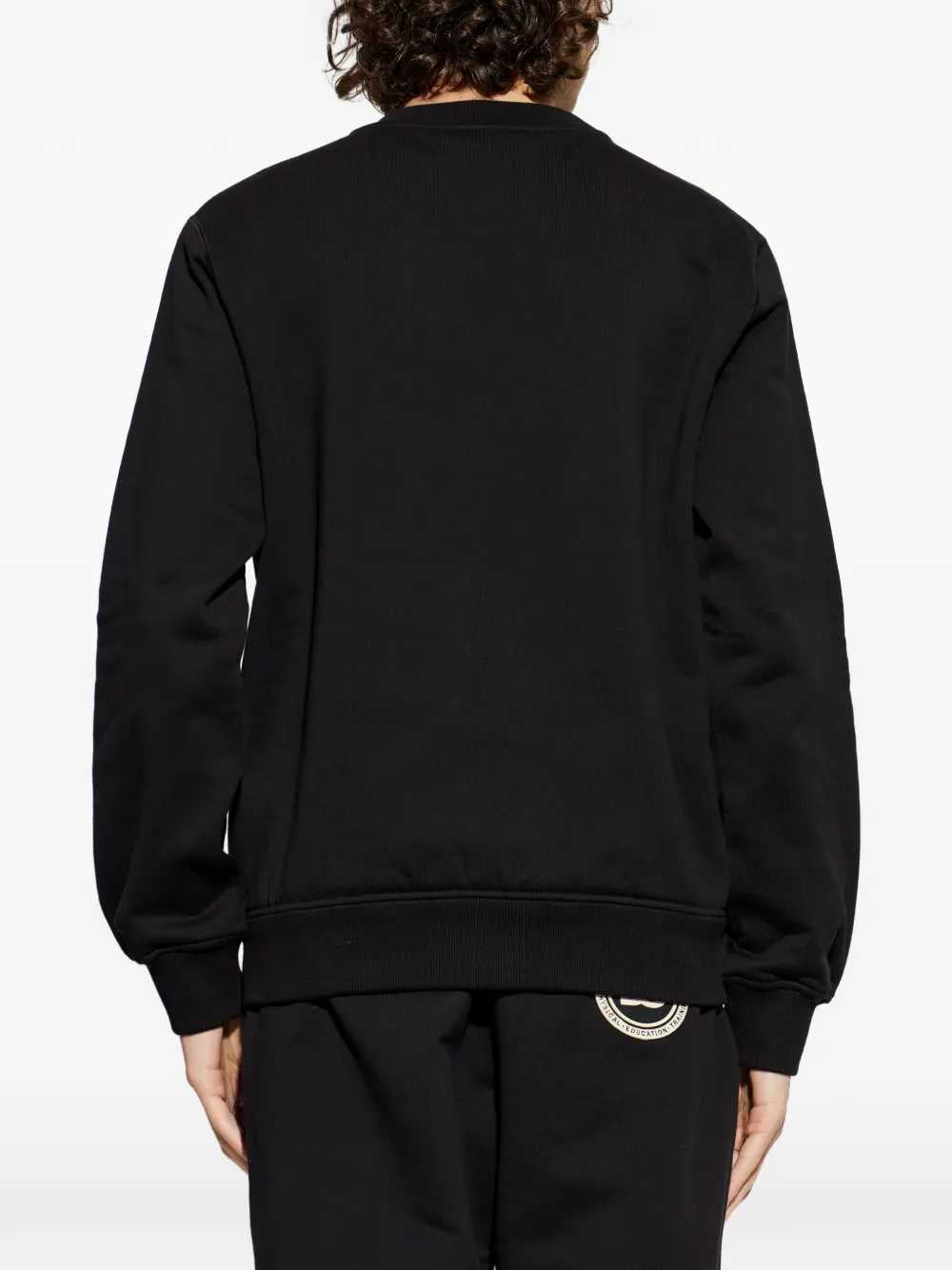 Dolce & Gabbana Men Crewneck Sweatshirt With Logo Plaque