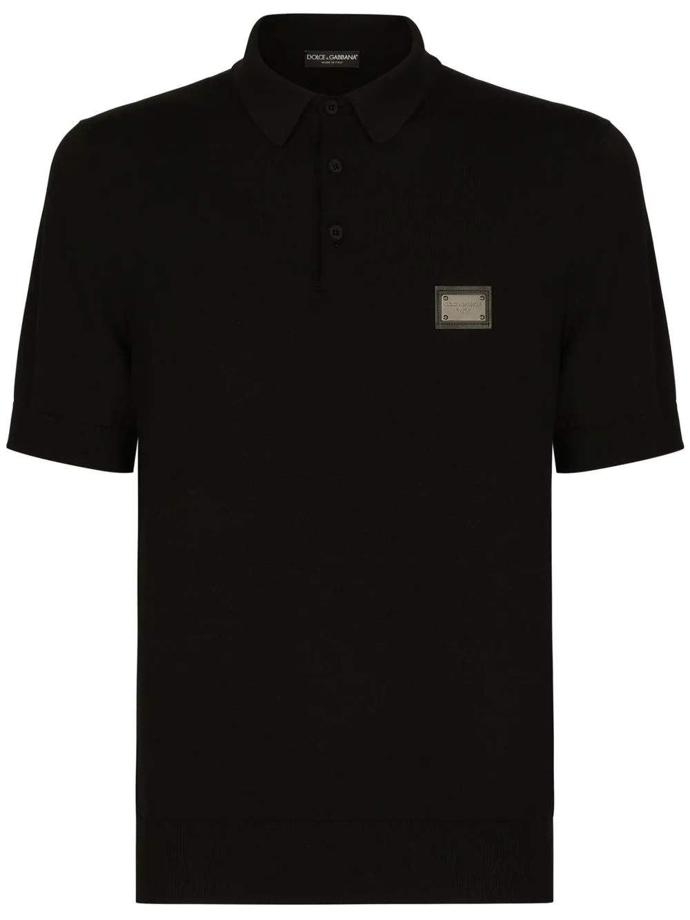 Dolce & Gabbana Men Virgin Wool Polo With Logo DOLCE & GABBANA