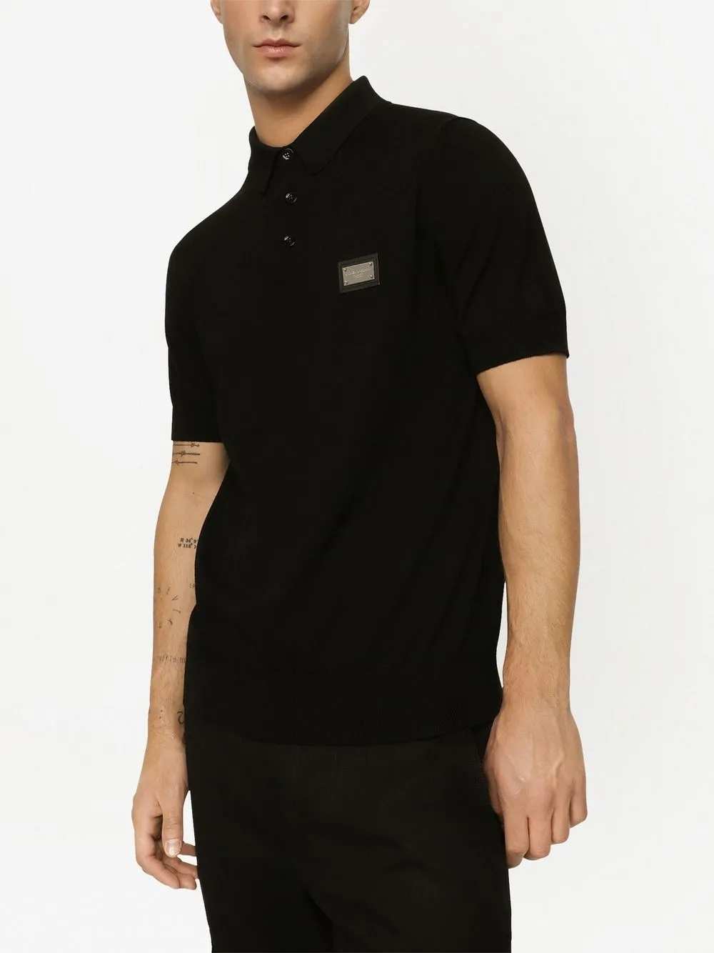Dolce & Gabbana Men Virgin Wool Polo With Logo DOLCE & GABBANA