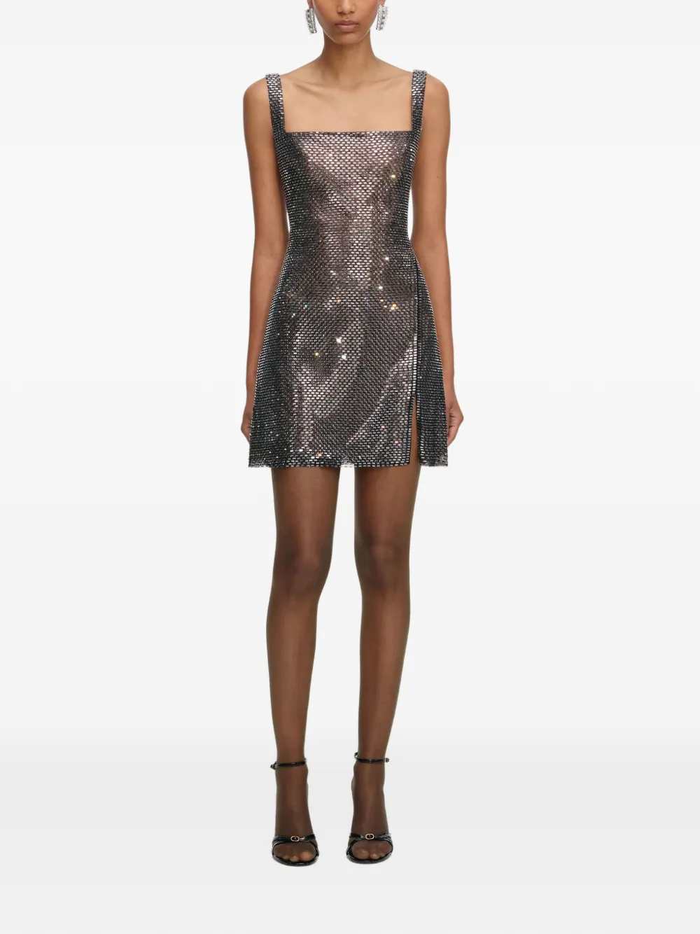 Self-Portrait Women Short Dress With Rhinestones SELF-PORTRAIT