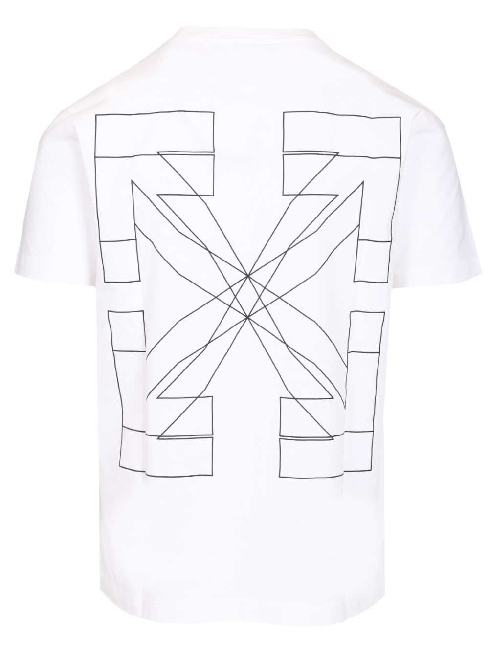 Off-White Men Outline Double Arrow Slim T-Shirt OFF-WHITE