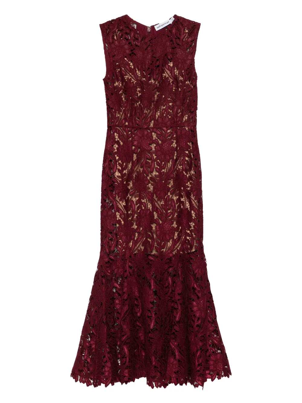 Self-Portrait Women Sleeveless Midi Dress SELF-PORTRAIT