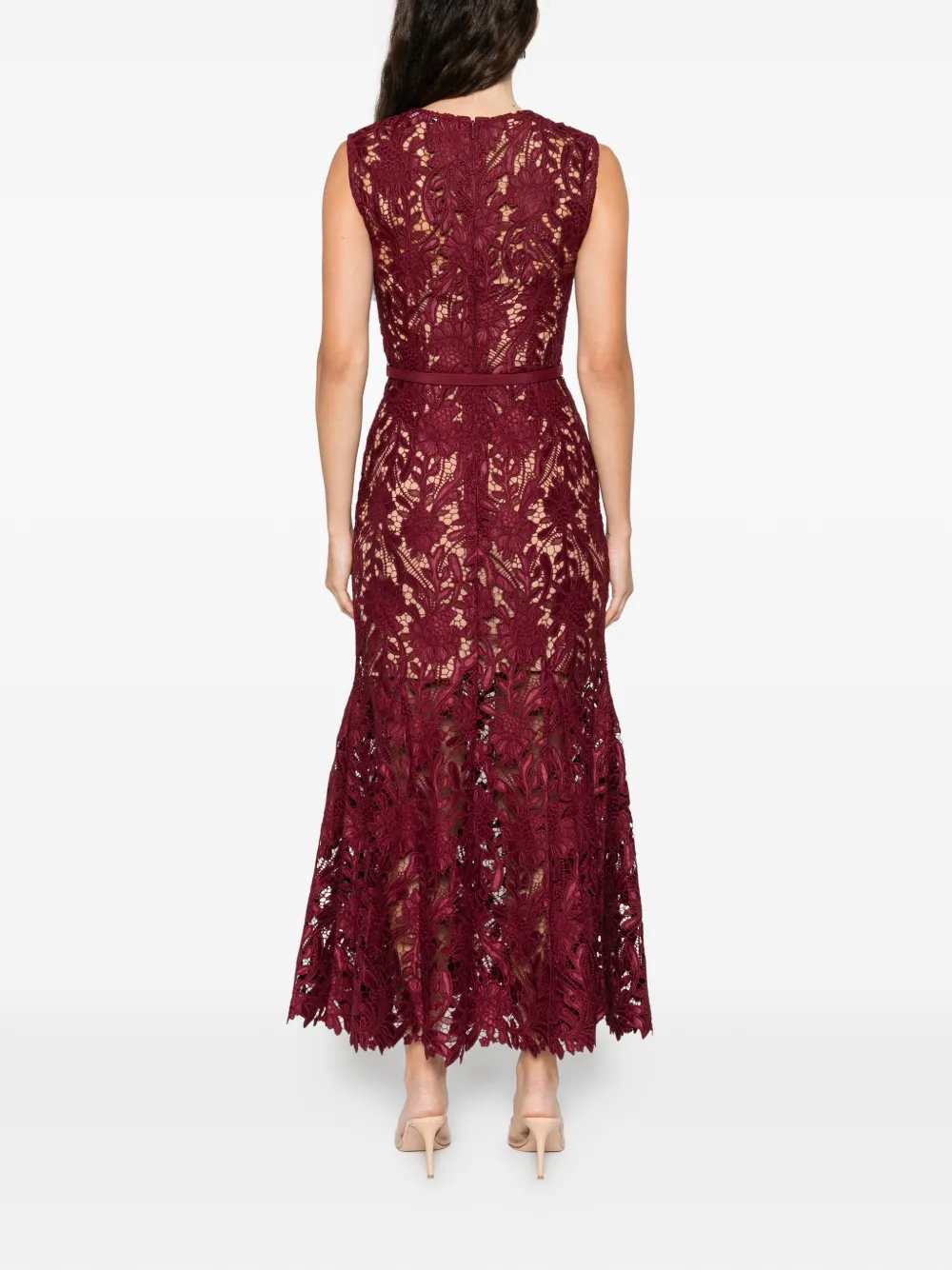 Self-Portrait Women Sleeveless Midi Dress SELF-PORTRAIT