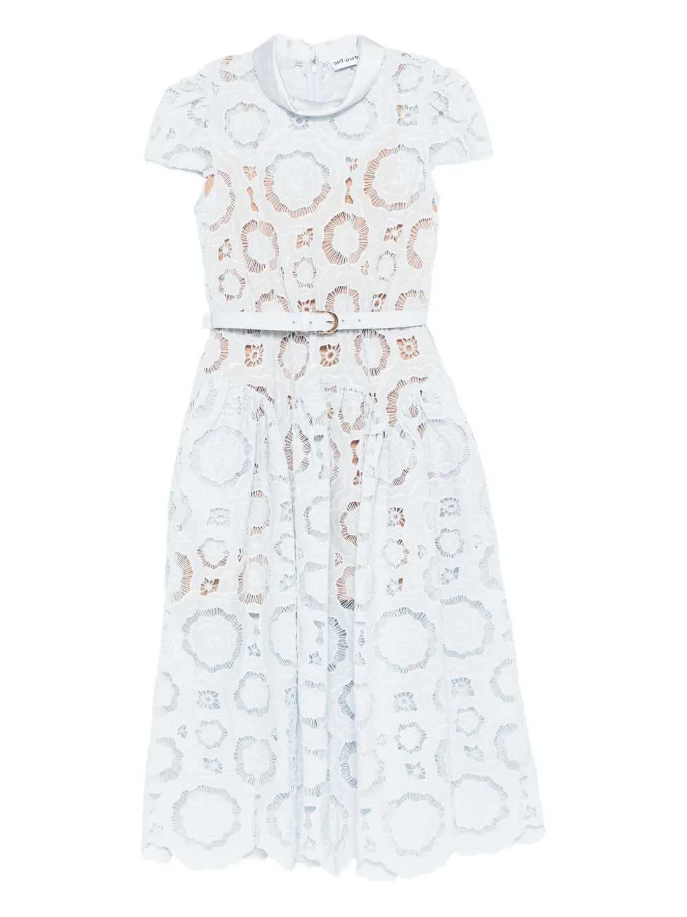 Self-Portrait Women Floral Lace Midi Dress SELF-PORTRAIT