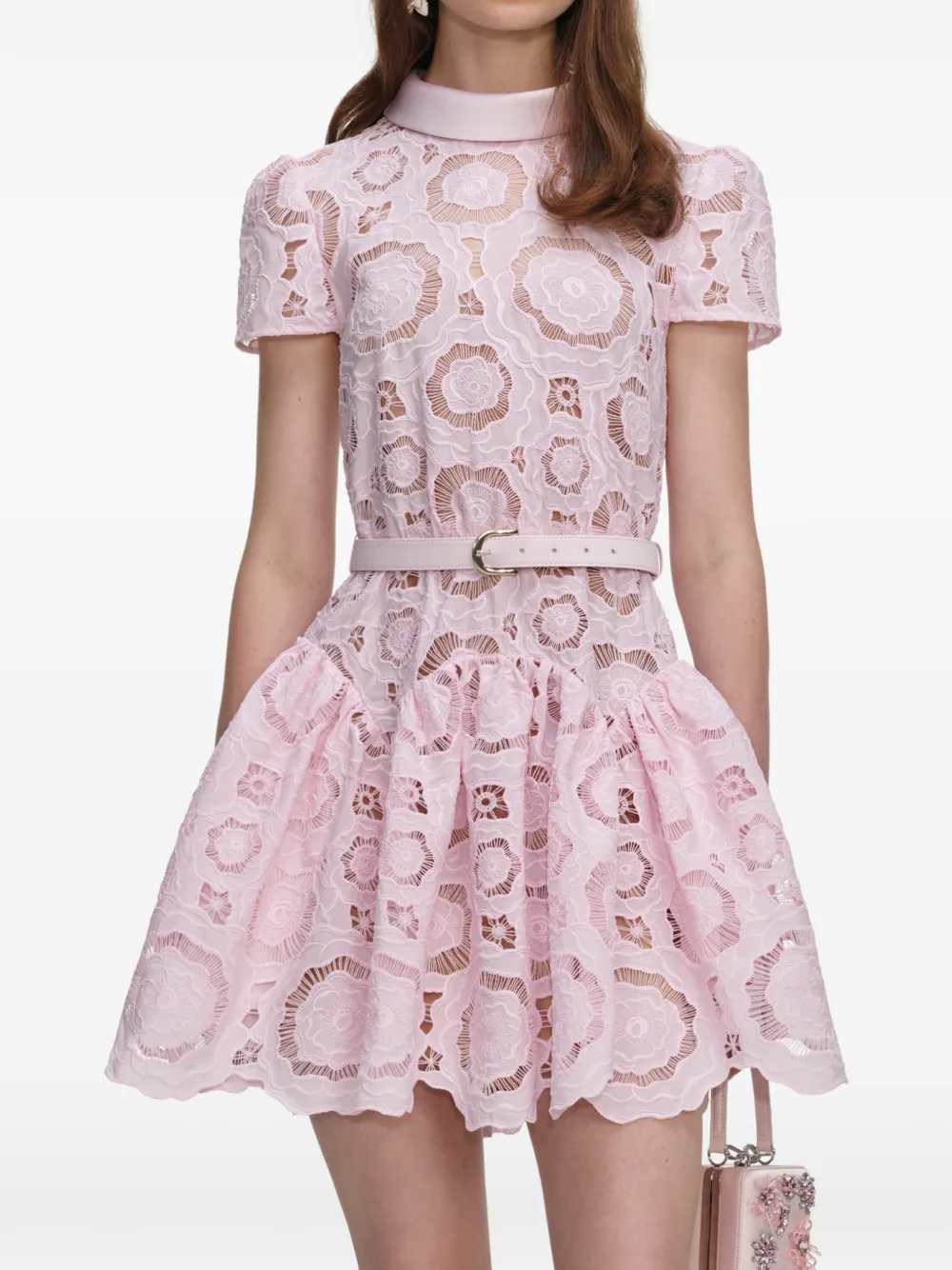Self-Portrait Women Short Floral Dress SELF-PORTRAIT