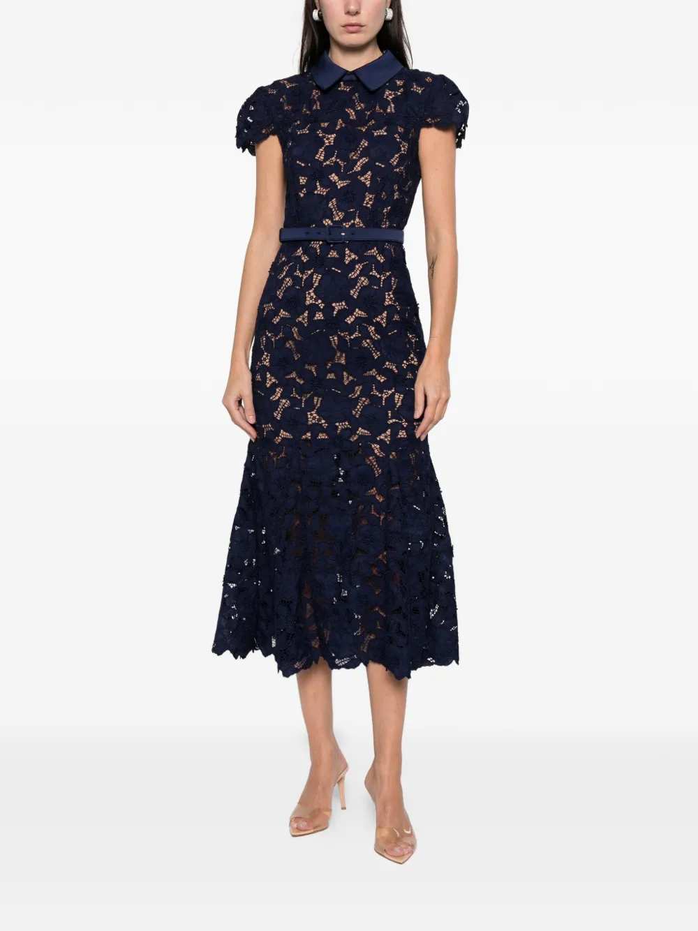 Self-Portrait Women Guipure Lace Midi Dress SELF-PORTRAIT