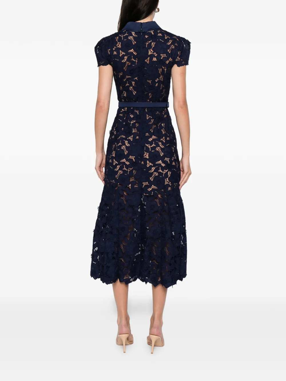 Self-Portrait Women Guipure Lace Midi Dress SELF-PORTRAIT