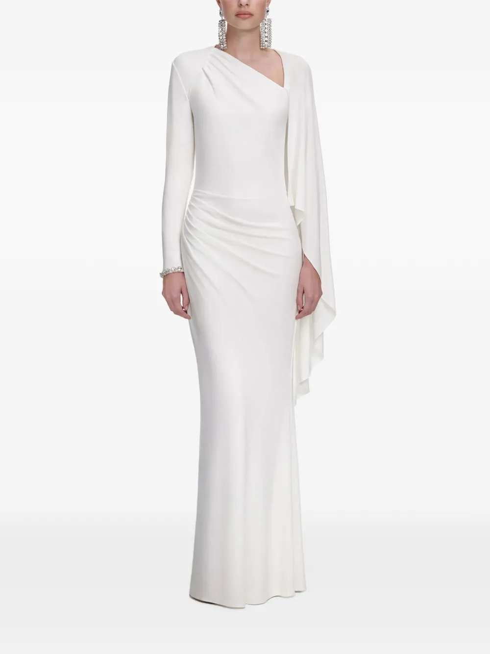 Self-Portrait Women Long Draped Dress