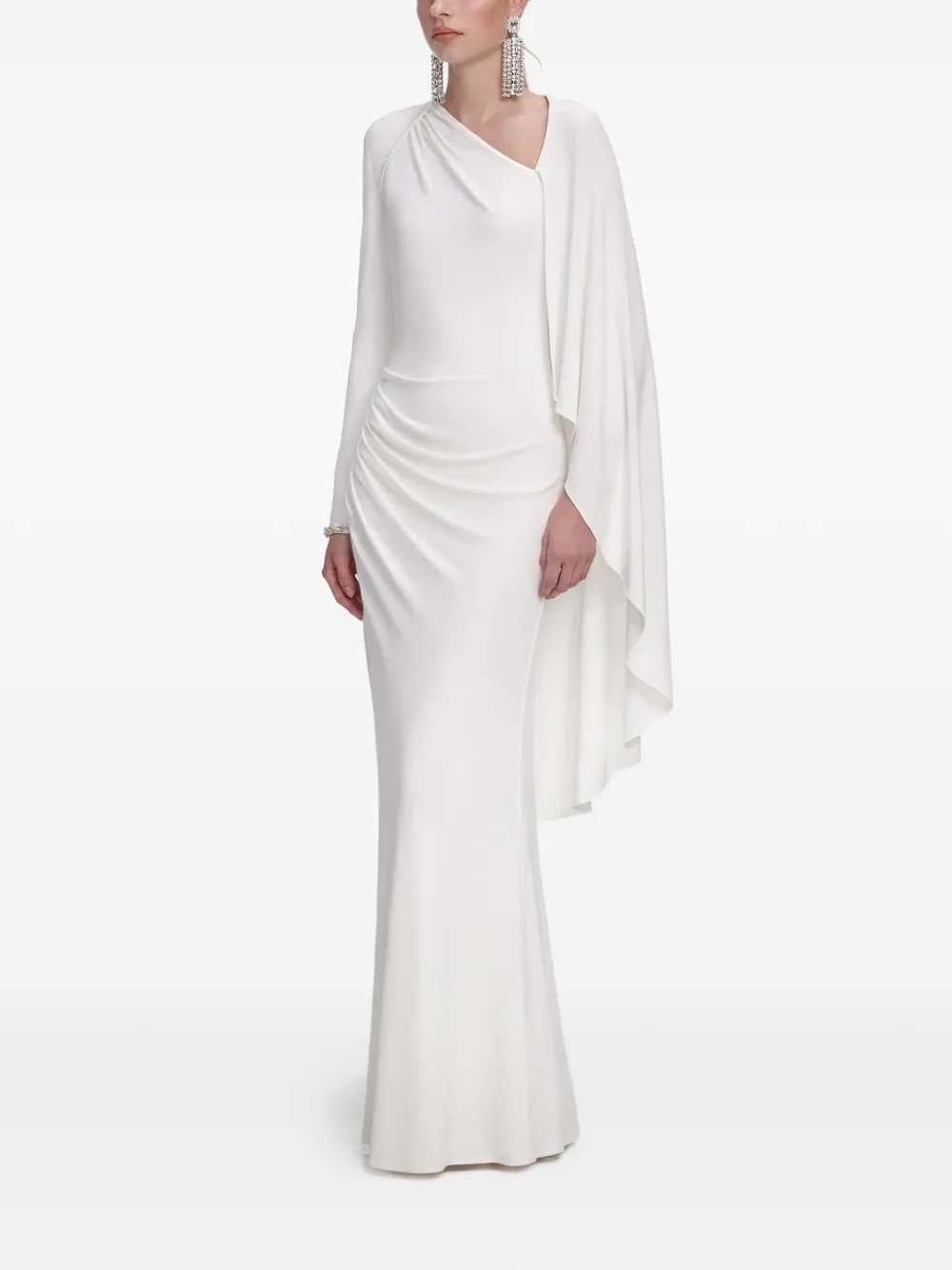 Self-Portrait Women Long Draped Dress
