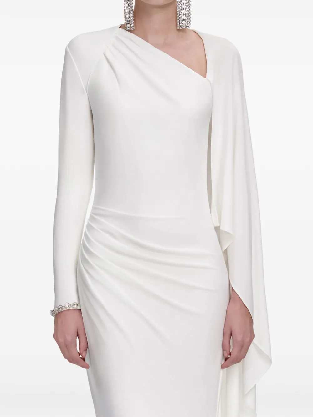 Self-Portrait Women Long Draped Dress