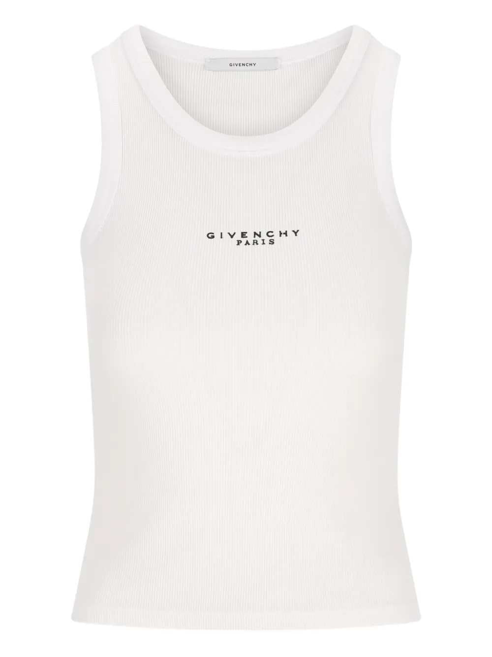 Givenchy Women Ribbed Tank Top With Logo GIVENCHY