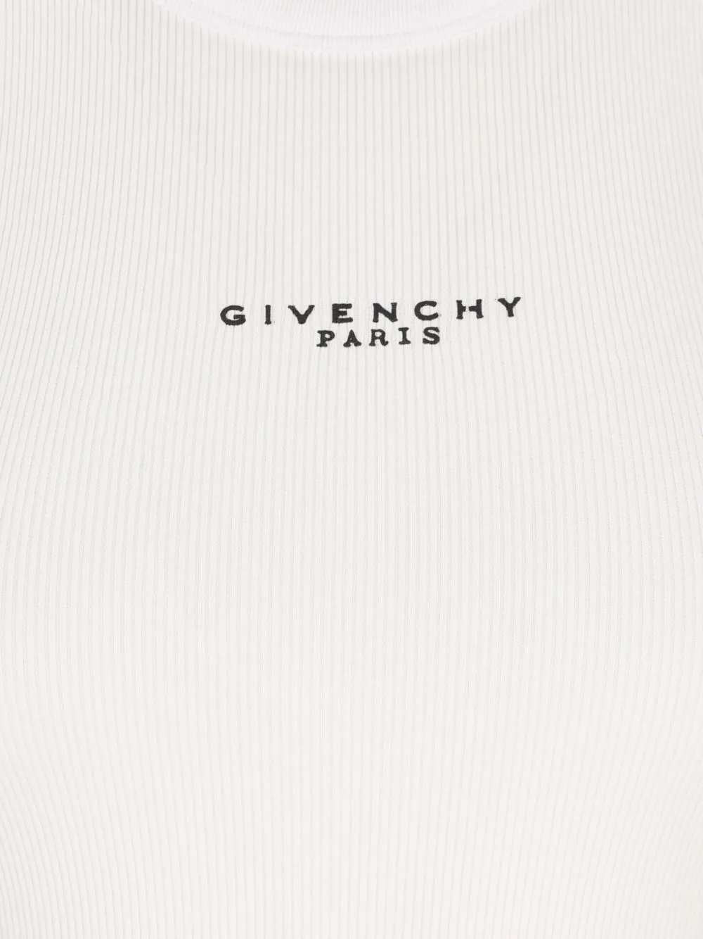 Givenchy Women Ribbed Tank Top With Logo GIVENCHY