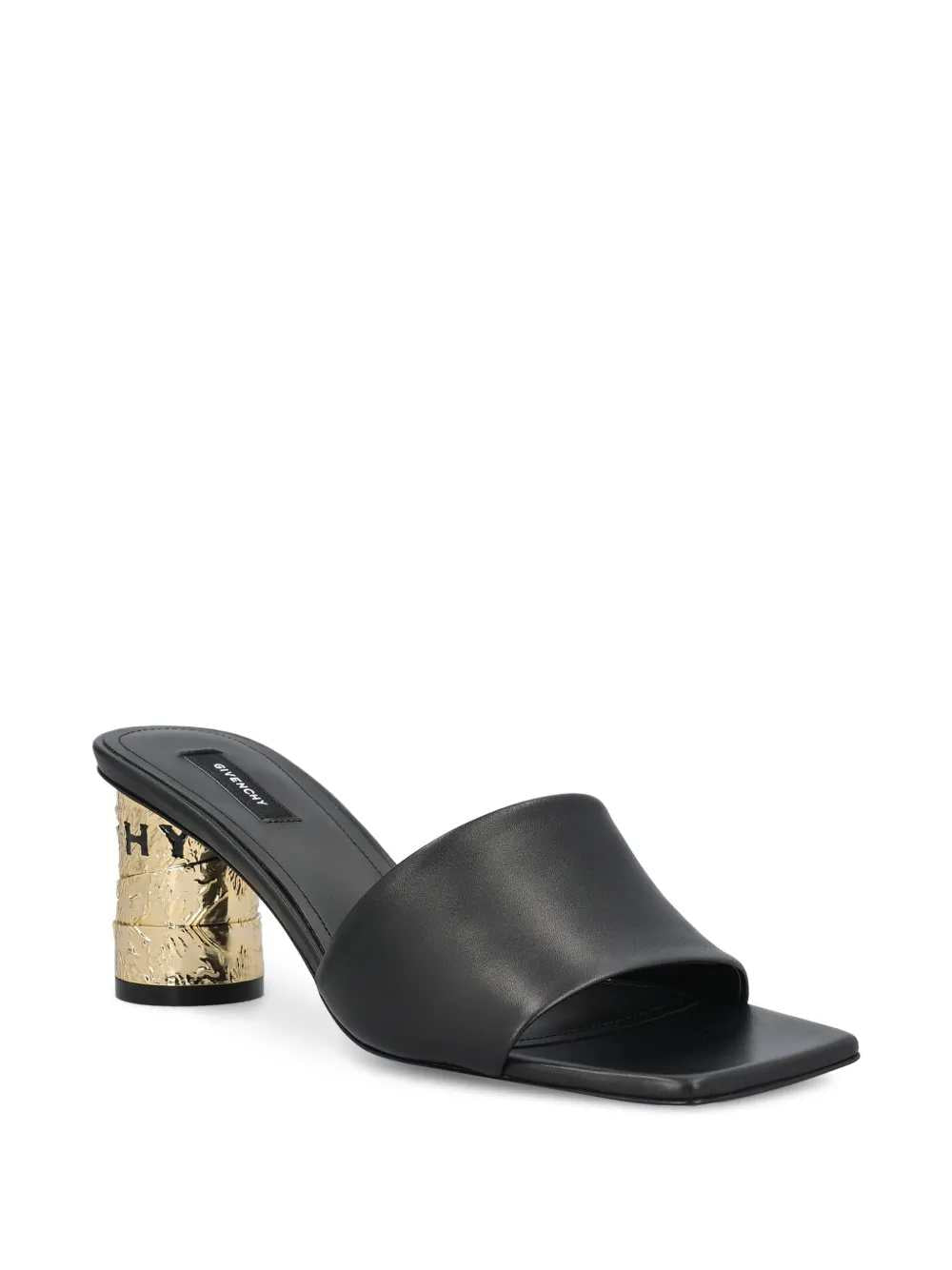 Givenchy Women Leather Sandals With Embossed Logo GIVENCHY