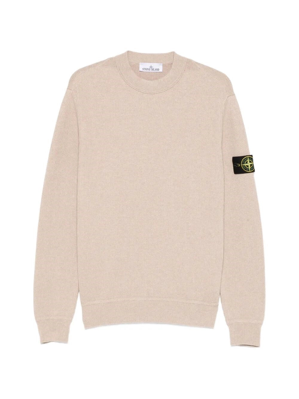 Stone Island Men Ribbed Soft Organic Cotton Crewneck STONE ISLAND