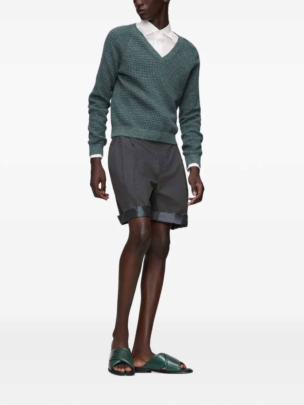 Maison Margiela Men Pleated Bermuda Shorts MAISON MARGIELA