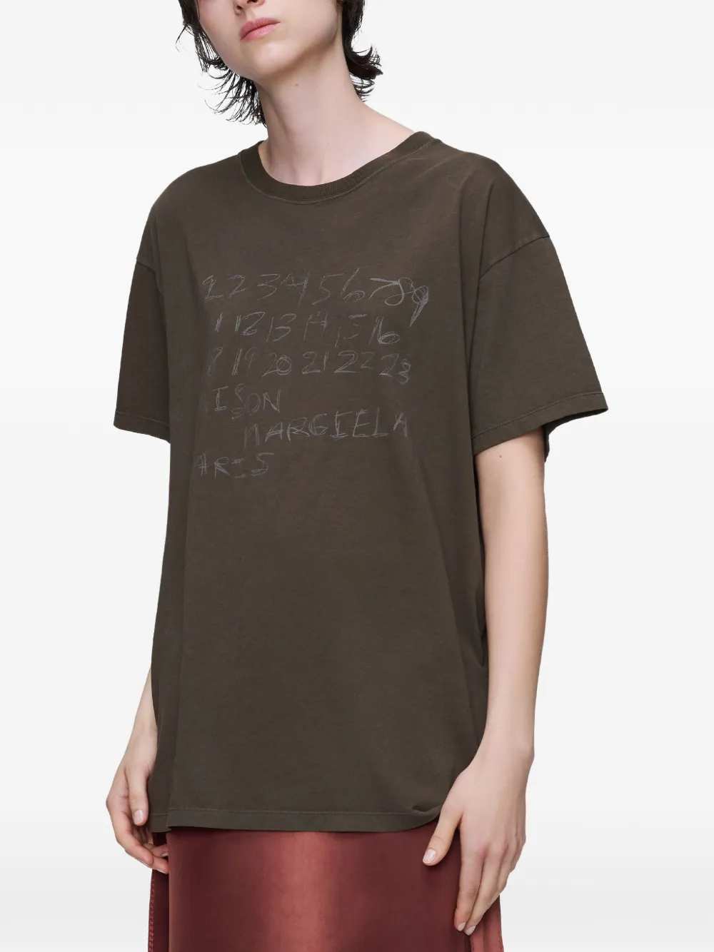 Maison Margiela Women T-Shirt With Number Motif MAISON MARGIELA
