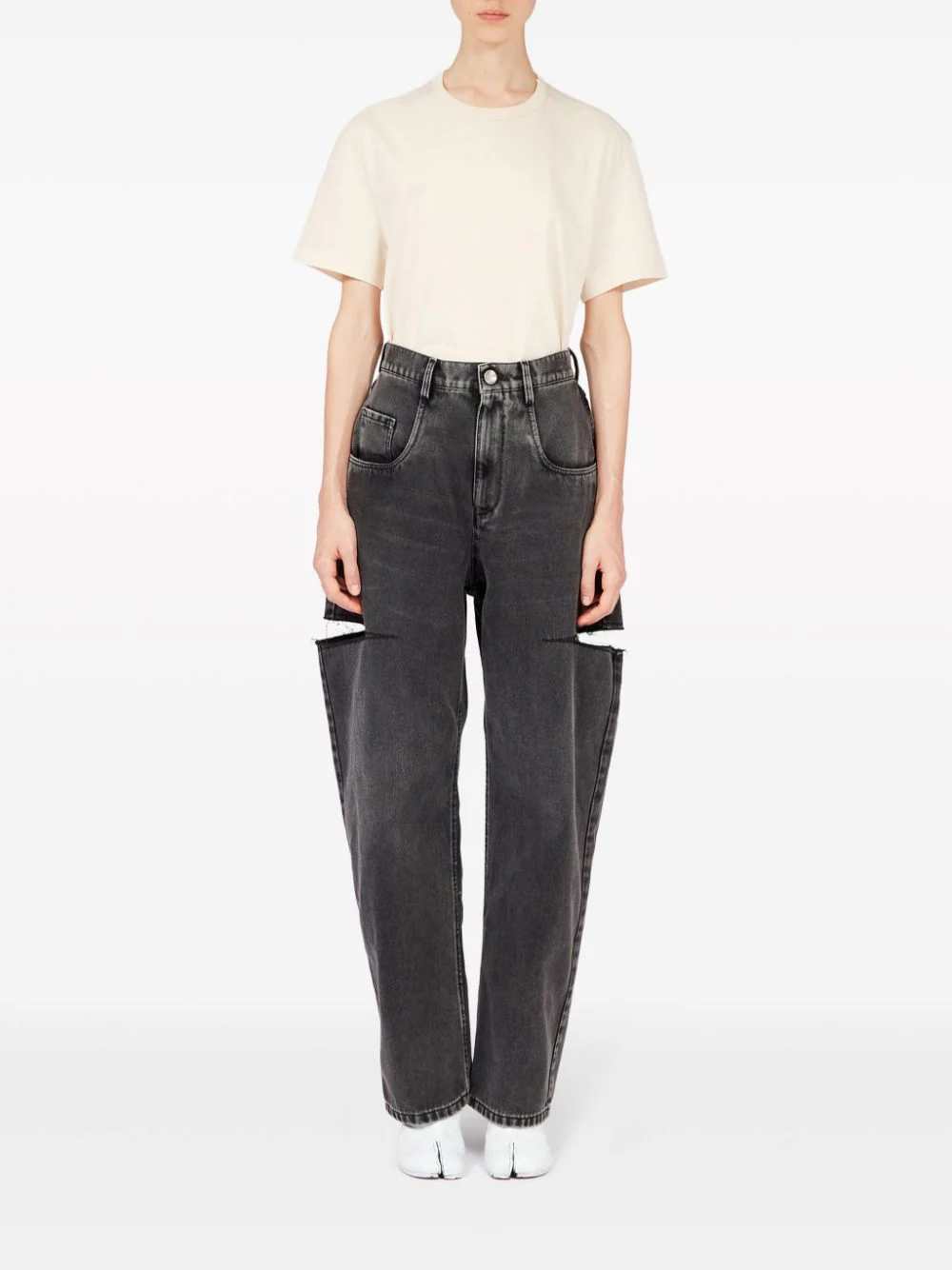 Maison Margiela Women High-Waisted Tapered Jeans MAISON MARGIELA