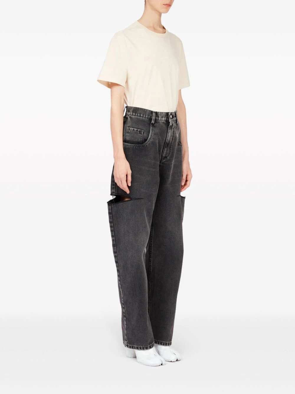 Maison Margiela Women High-Waisted Tapered Jeans MAISON MARGIELA