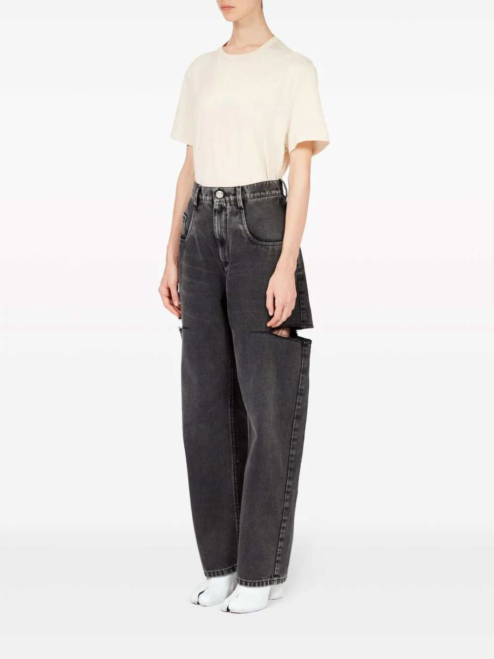 Maison Margiela Women High-Waisted Tapered Jeans MAISON MARGIELA