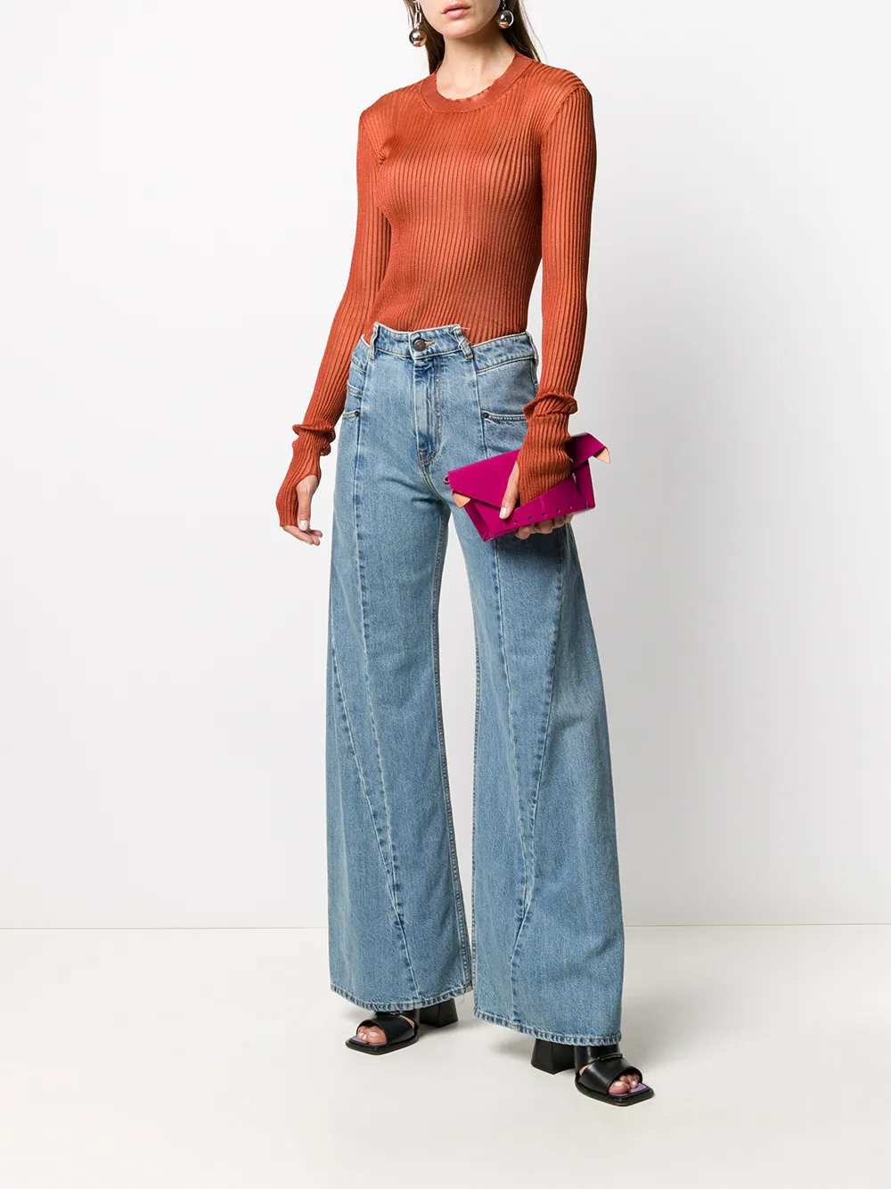 Maison Margiela Women Décortiqué Wide Leg Jeans MAISON MARGIELA
