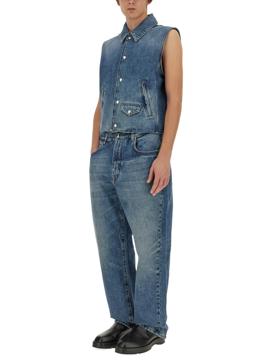 Givenchy Men Denim Vest GIVENCHY
