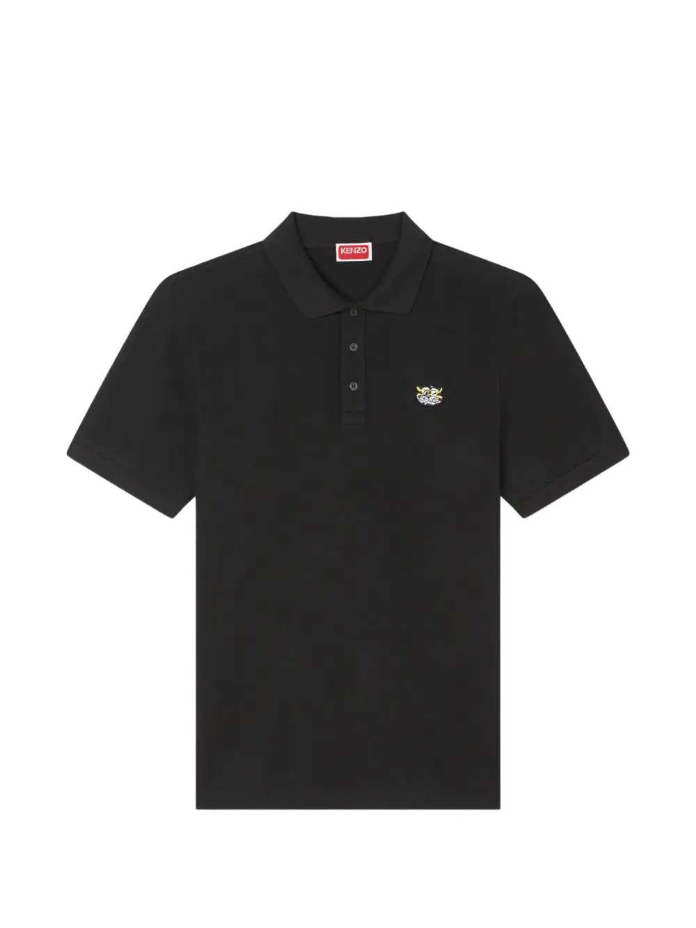 Kenzo Men Cotton Polo Shirt With Logo Appliqué KENZO