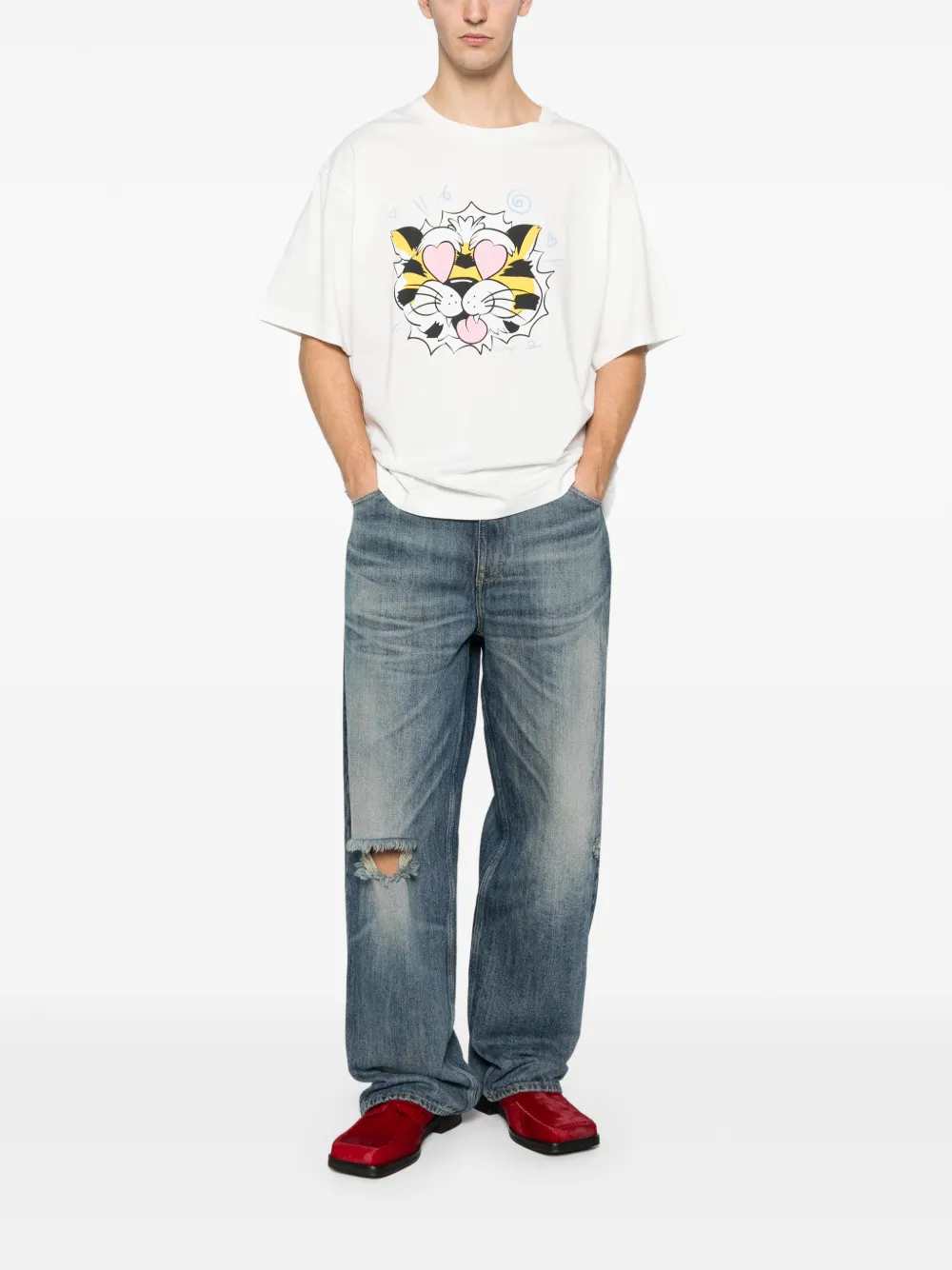 Kenzo Men Tiger Print T-Shirt KENZO