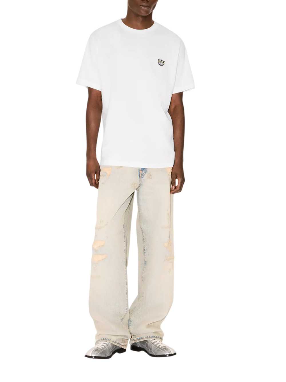 Kenzo Men Embroidered "Kenzo Wild Tiger" Cotton T-Shirt KENZO