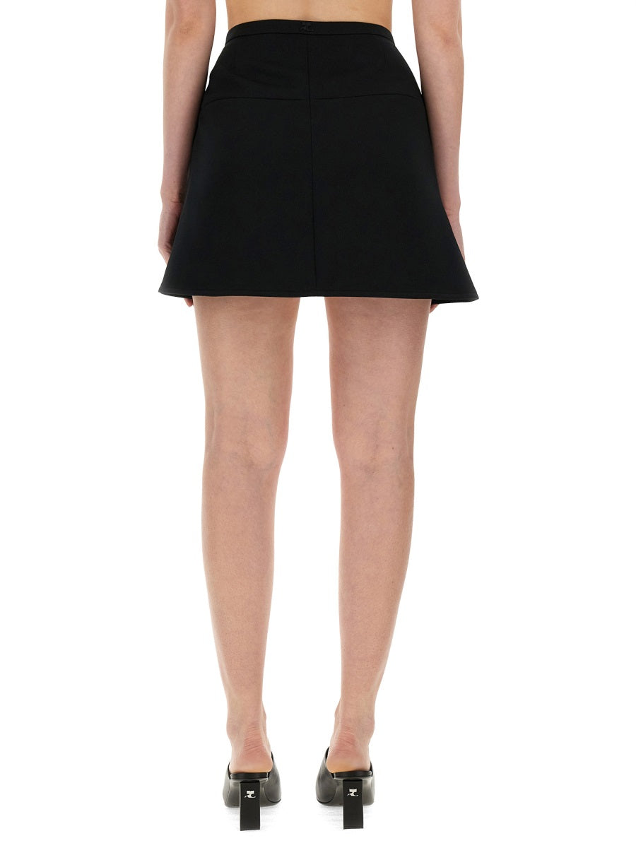 Courreges Women "Ellipse" Mini Skirt COURREGES