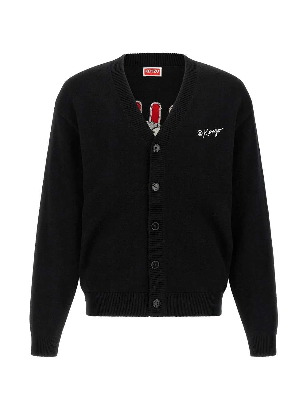 Kenzo Men Kenzo Wild Tiger Wool And Cotton Cardigan KENZO