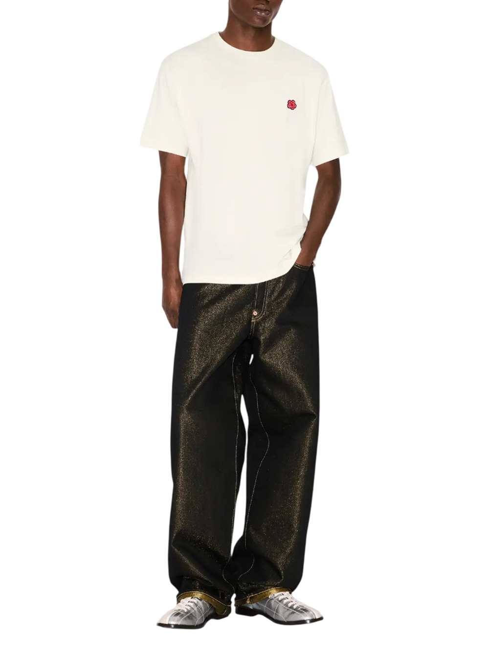 Kenzo Men Wide-Leg Jeans With Cuffs In Japanese Denim KENZO