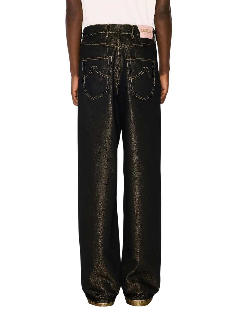 Kenzo Men Wide-Leg Jeans With Cuffs In Japanese Denim KENZO