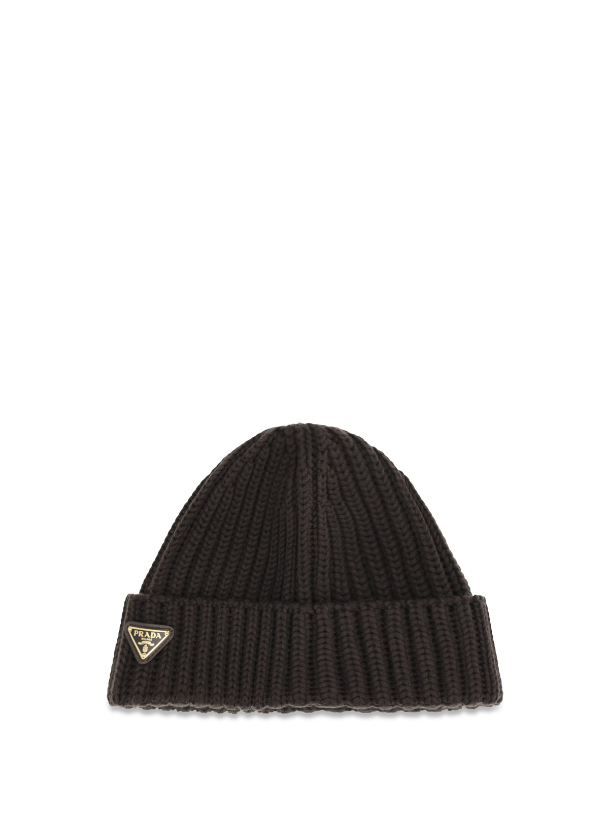 Prada Women Virgin Wool Beanie Hat PRADA