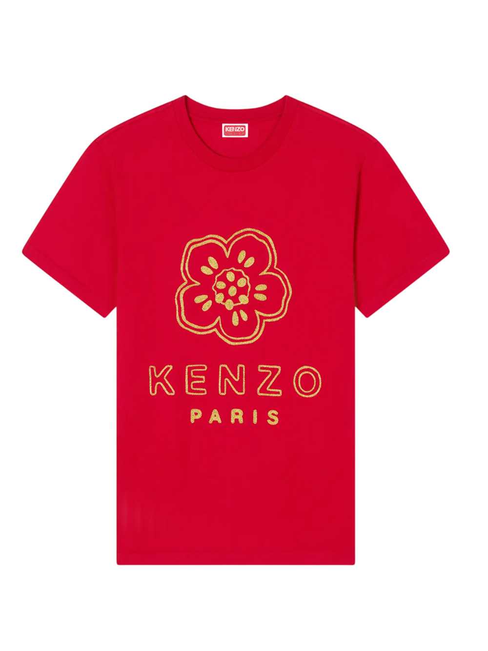 Kenzo Men Slim-Fit Cotton T-Shirt With Embroidered "Boke Flower" KENZO
