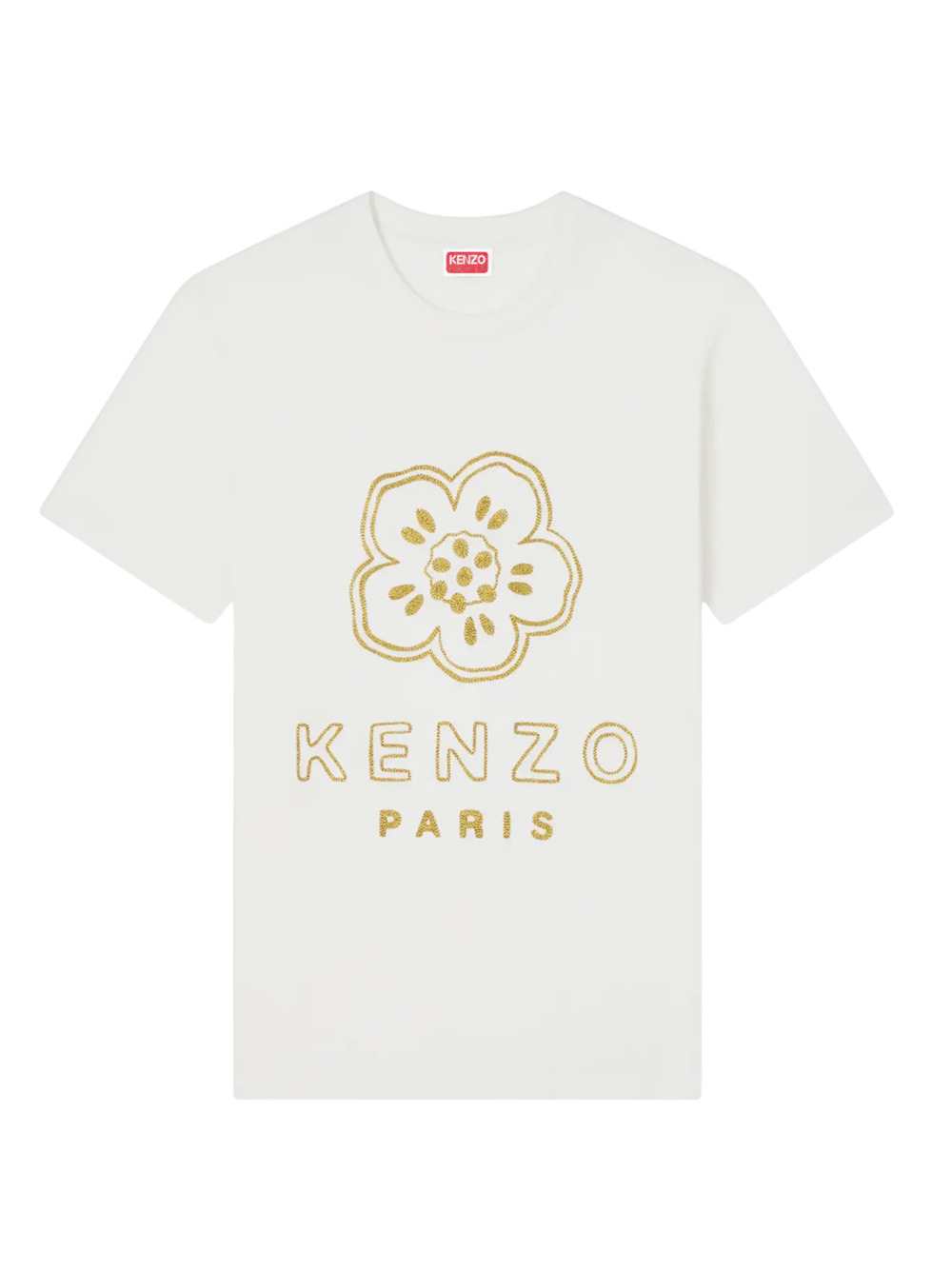 Kenzo Men Slim-Fit Cotton T-Shirt With "Boke Flower" Embroidery KENZO