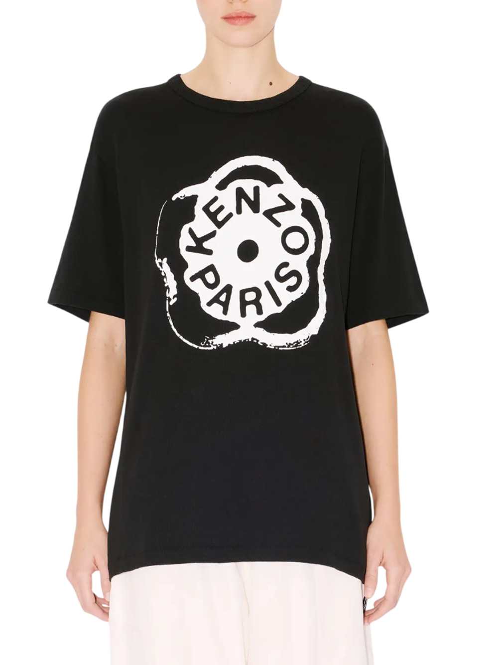 Kenzo Women Loose-Fitting Cotton T-Shirt "Boke Flower 2.0"