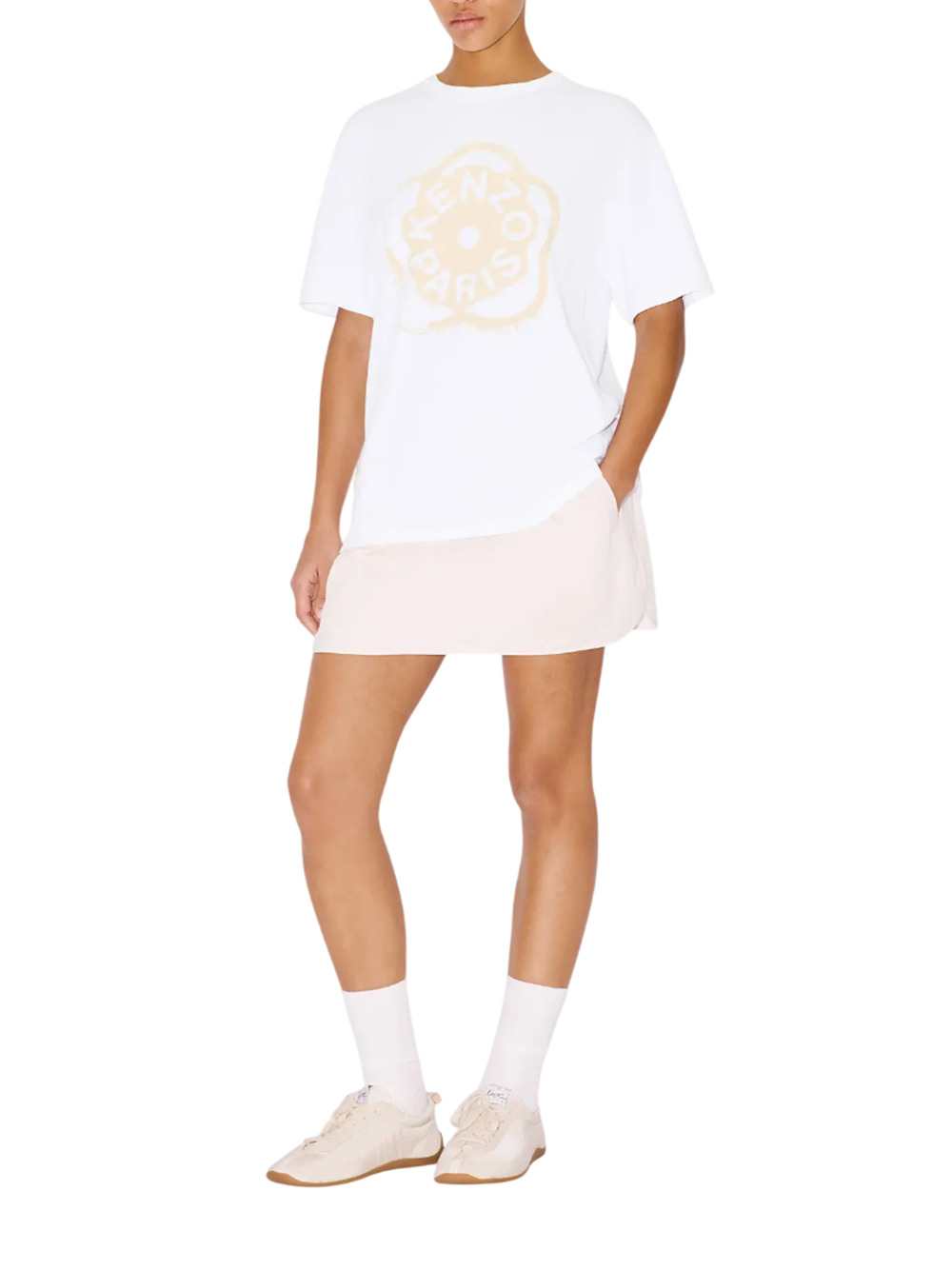 Kenzo Women Loose-Fitting Cotton T-Shirt "Boke Flower 2.0"