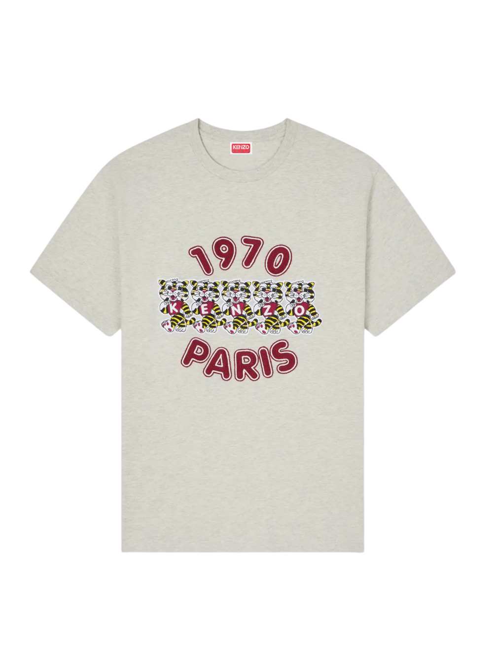 Kenzo Women Loose-Fitting Cotton T-Shirt With "Kenzo Wild Tiger" Embroidery