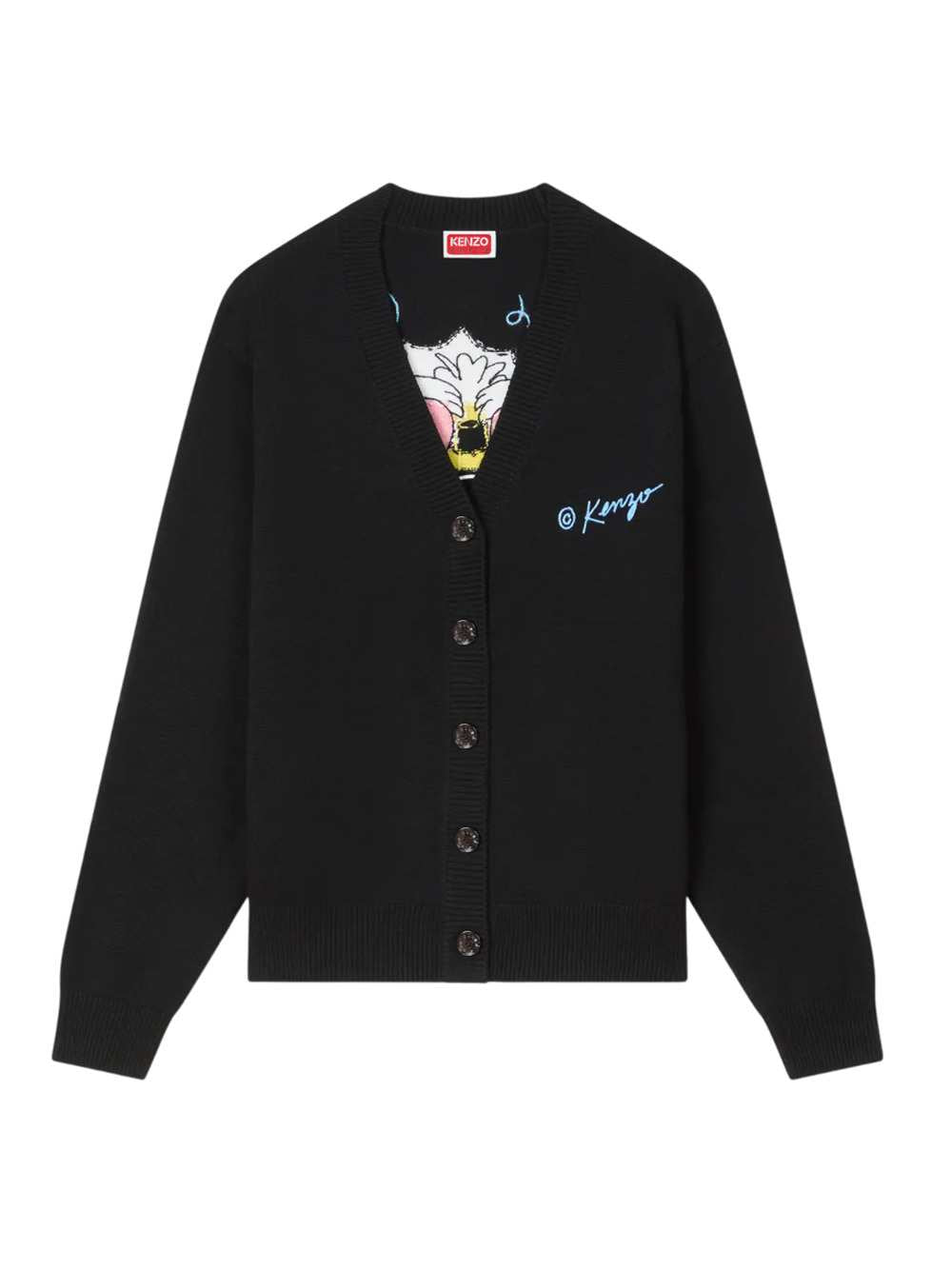 Kenzo Women "Kenzo Wild Tiger" Wool And Cotton Cardigan KENZO