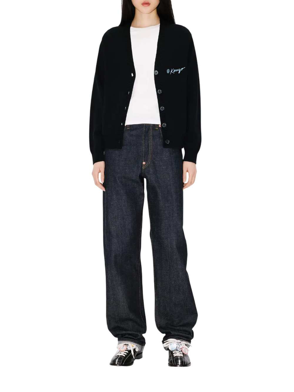Kenzo Women "Kenzo Wild Tiger" Wool And Cotton Cardigan KENZO