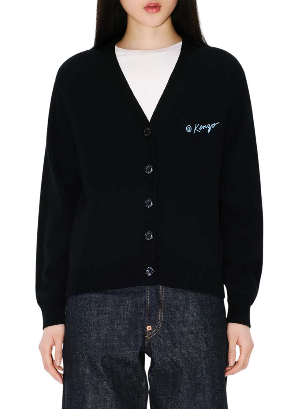 Kenzo Women "Kenzo Wild Tiger" Wool And Cotton Cardigan KENZO